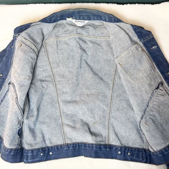 Vintage Wrangler No-Fault Denim Jacket 70s 80s Sanfor-Set USA Men’s L - Picture 15 of 15